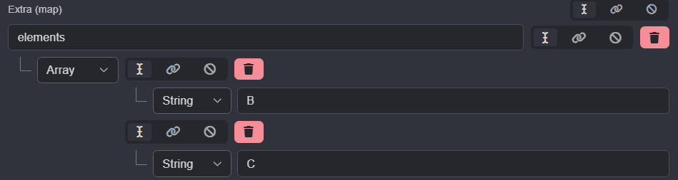 Upstream node output configuration.