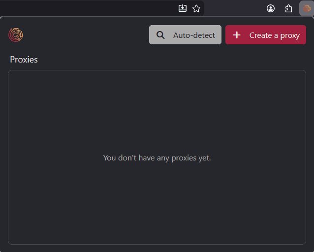 The Caido Extension toolbar interface.