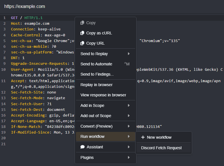 Running the active workflow.