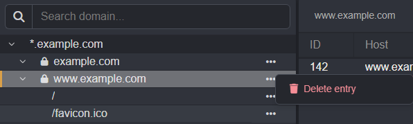 Deleting a Sitemap node.